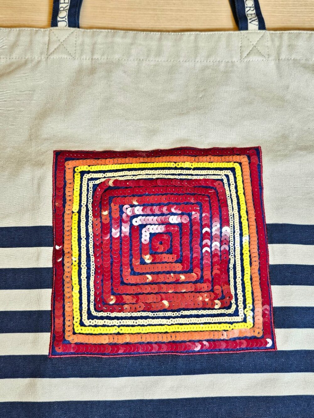 Christopher John Rogers x J.Crew Sequin Canvas Tote Bag NWT Limited Edition - Picture 2 of 9